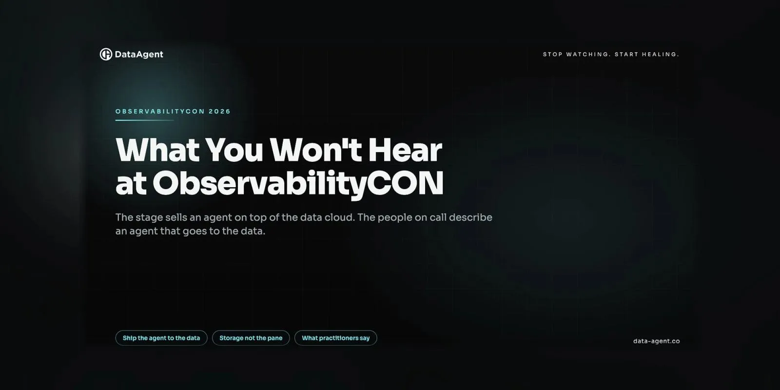 What You Won’t Hear at ObservabilityCON